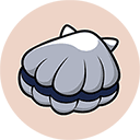 Scallop side view